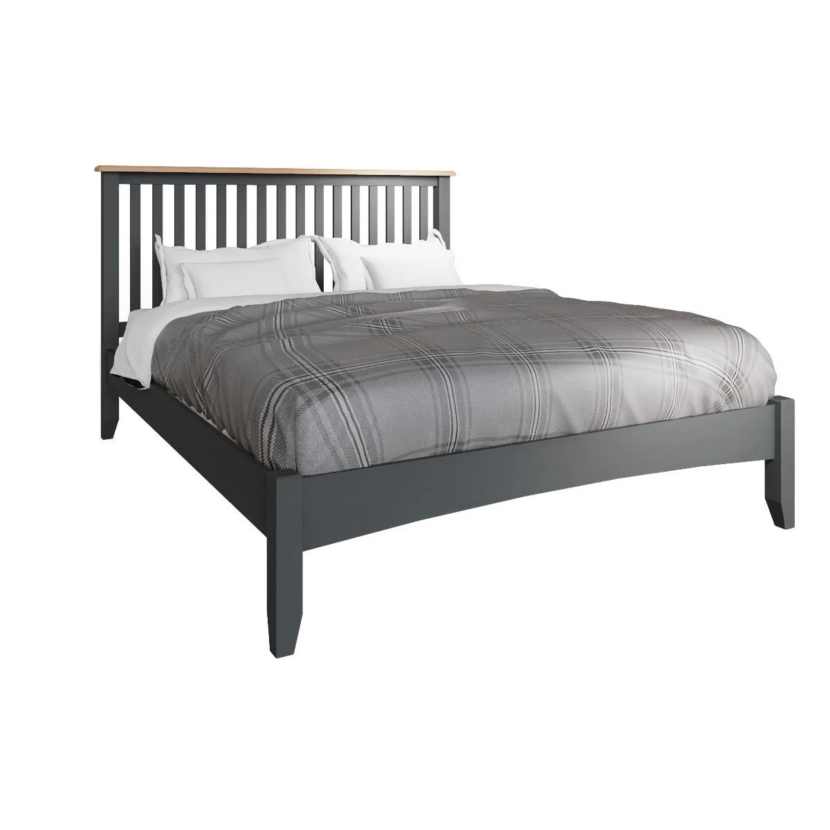 Arlia Oak and Grey King Size Bed – image 4