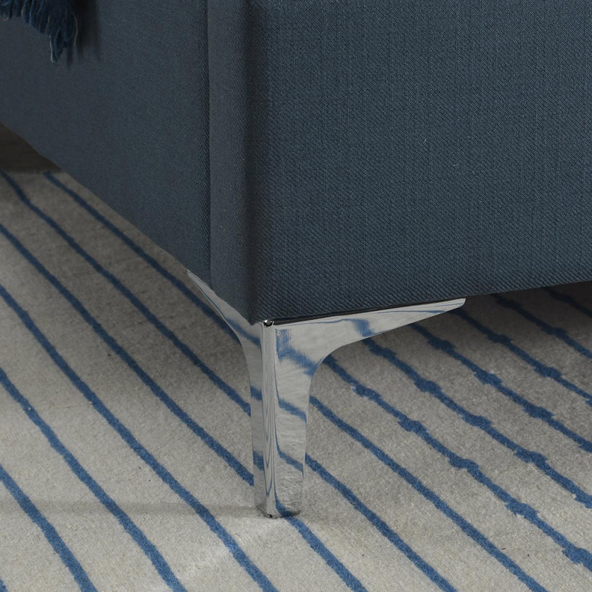 Olivia's Fisher Fabric Bed in Steel Blue / Kingsize – image 8