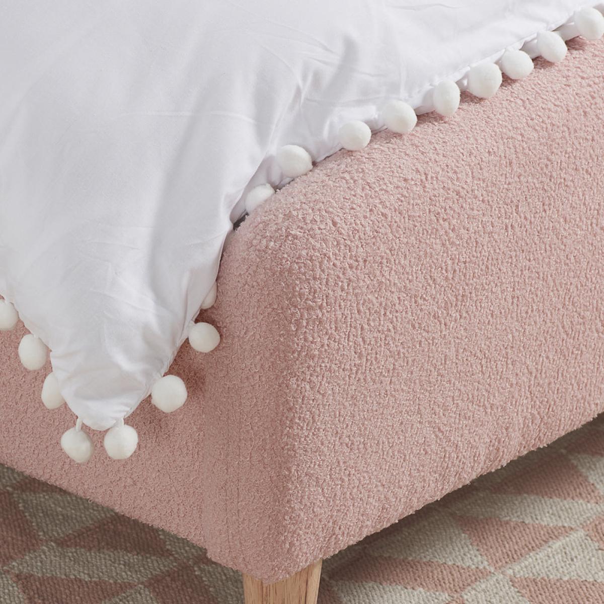 Olivia's Oscar Fabric Bed in Blush Pink / Kingsize – image 11