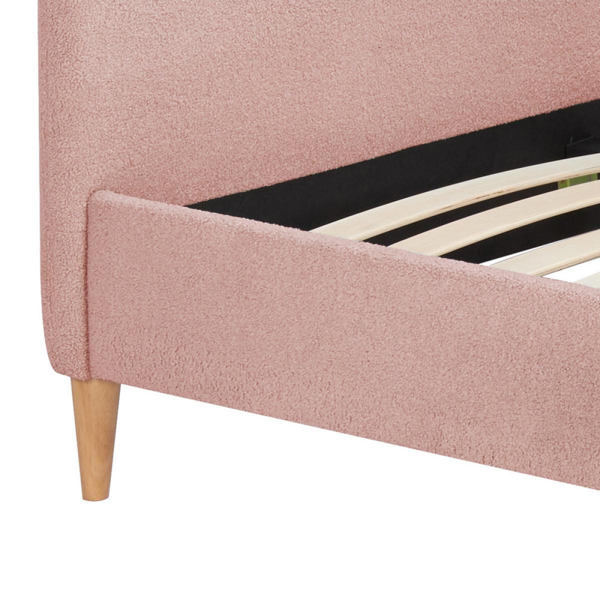 Olivia's Oscar Fabric Bed in Blush Pink / Kingsize – image 12