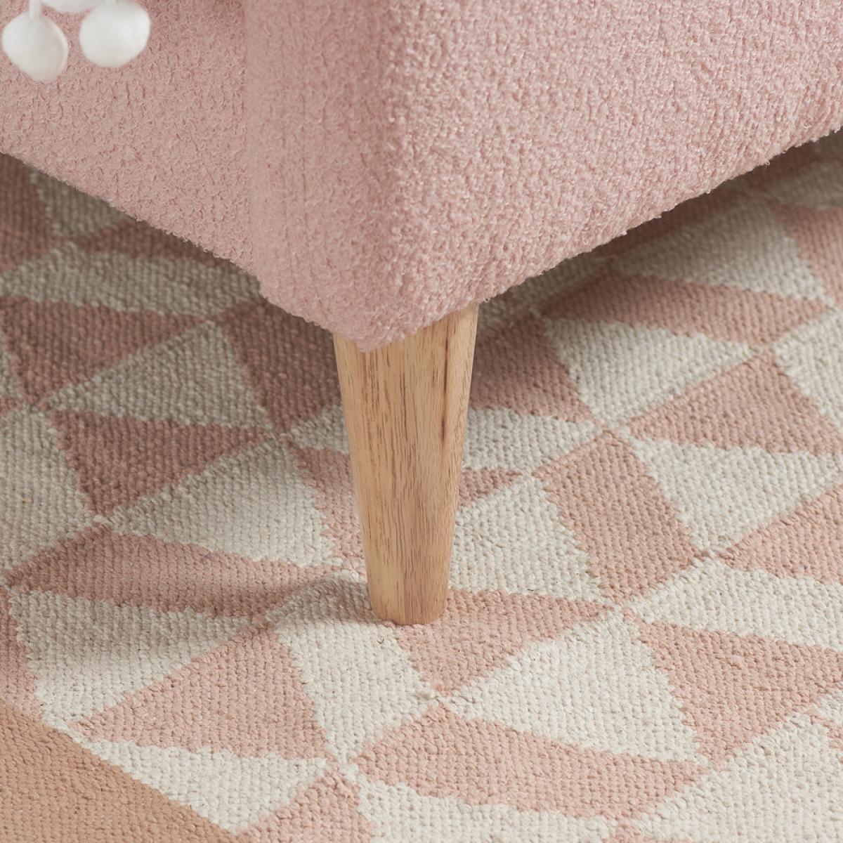 Olivia's Oscar Fabric Bed in Blush Pink / Kingsize – image 10