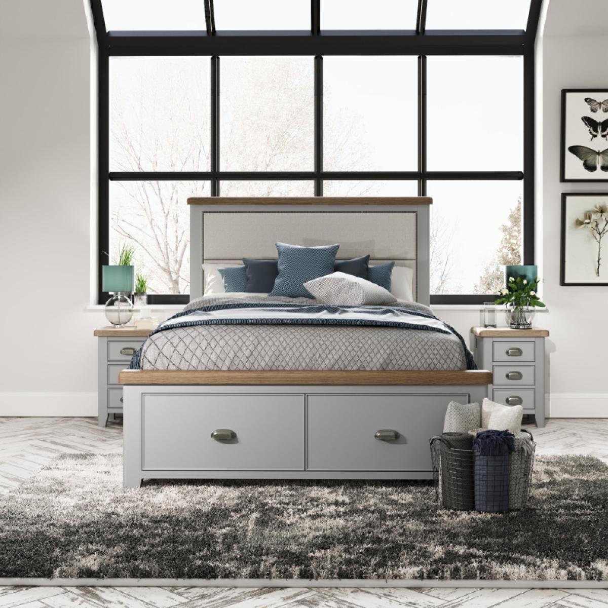 Hexham Painted Grey Bed Frame - 150cm King – image 2