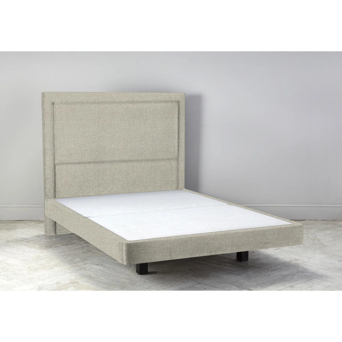 Hover 5' King Size Bed Frame in Bone Grey – image 1