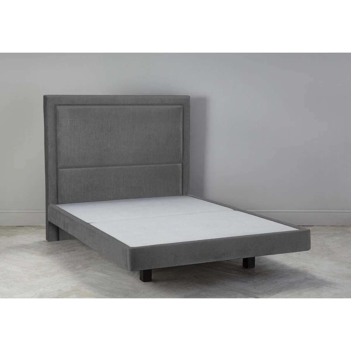 Hover 6' Super King Size Bed Frame in Eggshell Grey – image 1