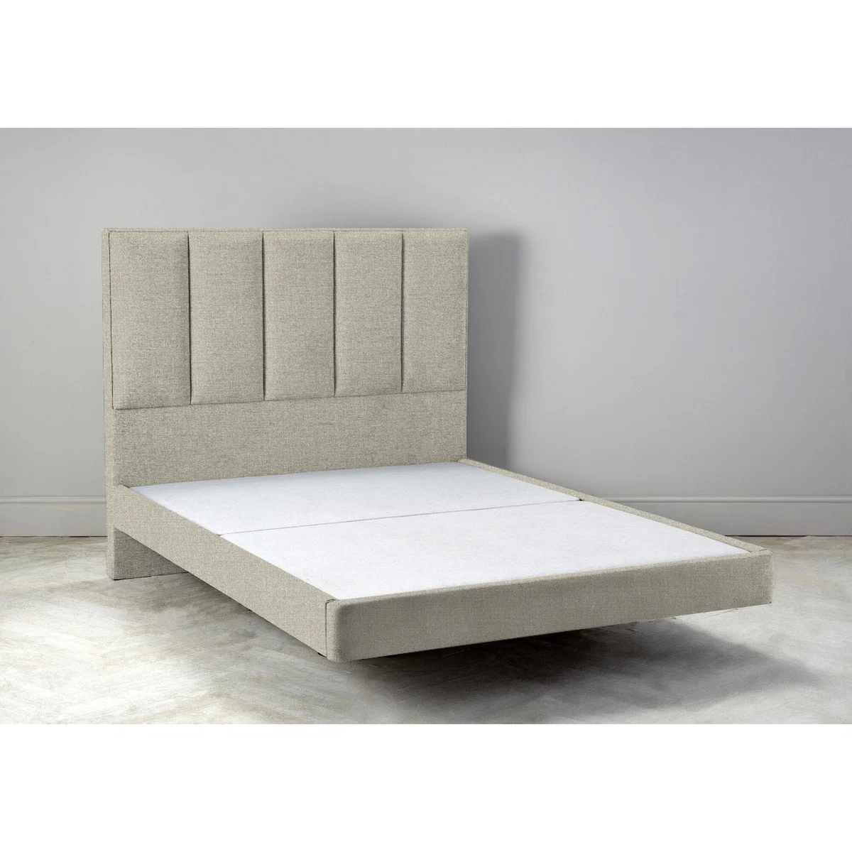 Waft 6' Super King Size Bed Frame in Bone Grey – image 1