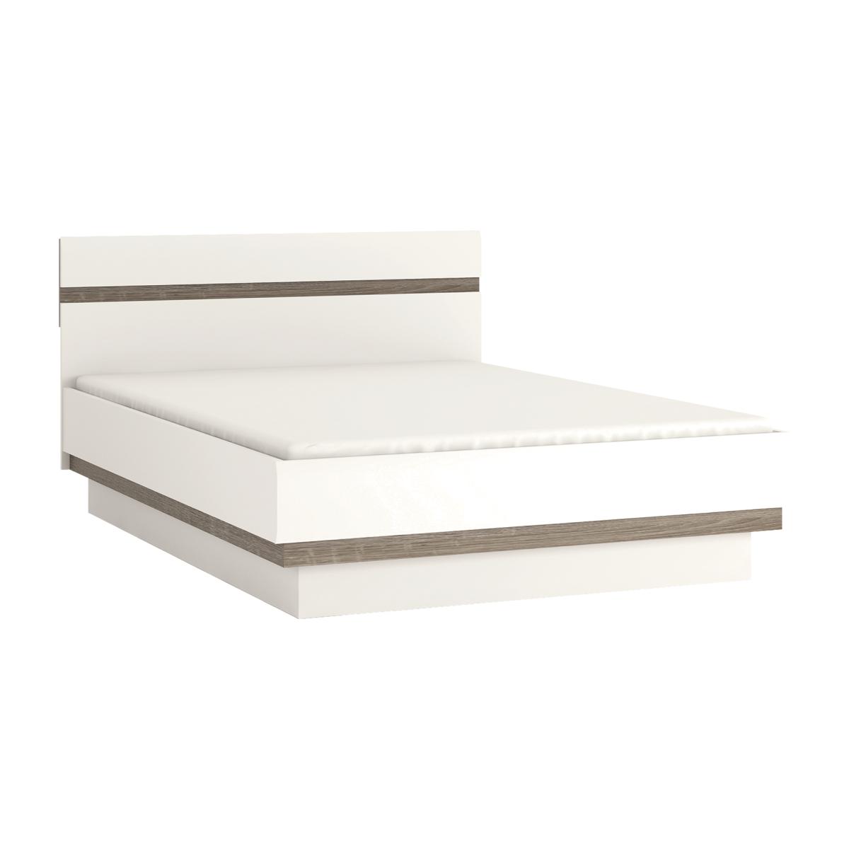 Jonas & James Leece Bed frame - White with oak trim / King – image 1