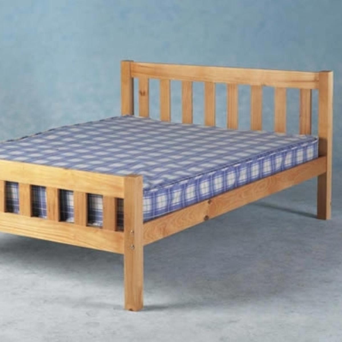 Pine Wooden Bed Frame - King – image 1