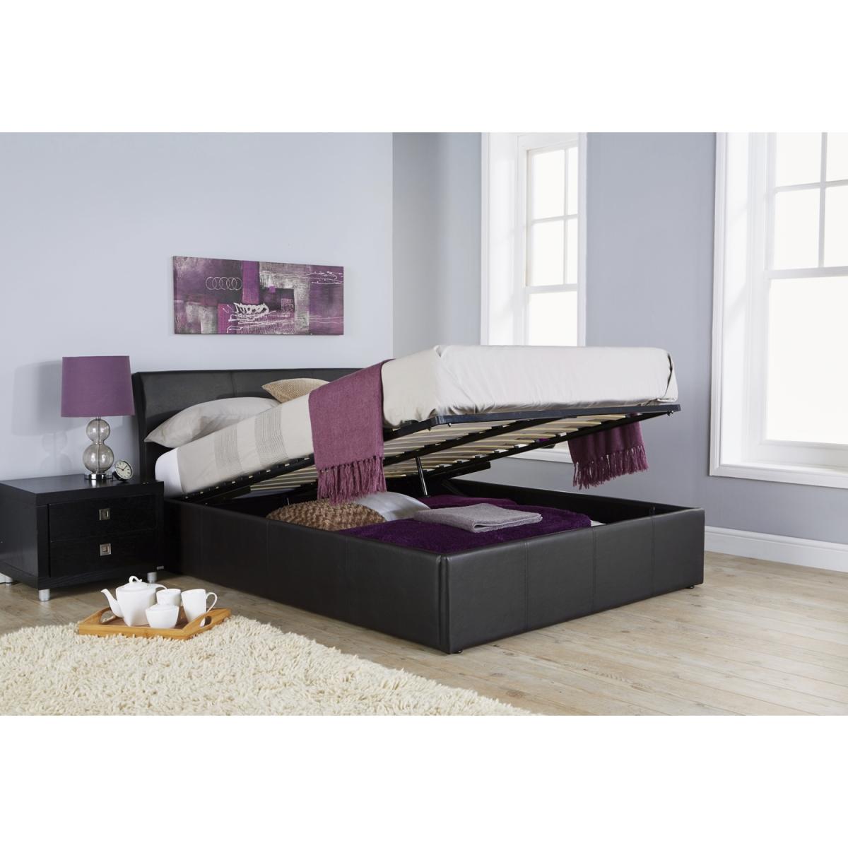 Ascot Ottoman Bed Frame - Black / King – image 3