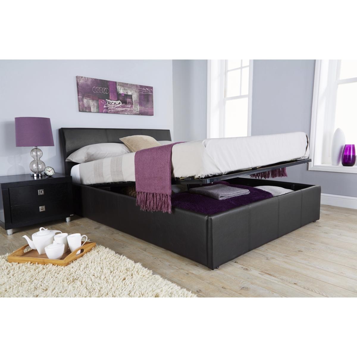 Ascot Ottoman Bed Frame - Black / King – image 4