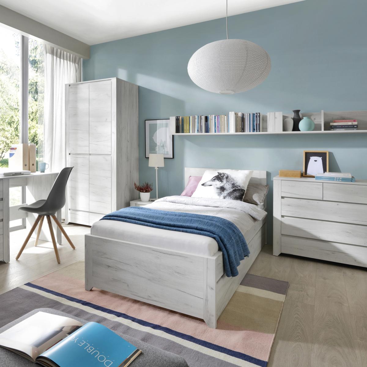 Marbel Bed Frame - White Craft Oak / King – image 5