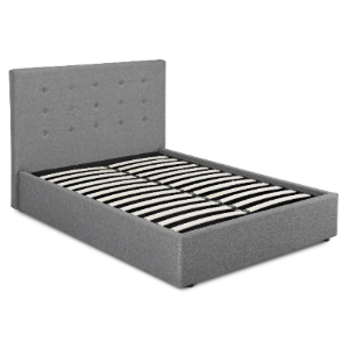 Lucy Lift Storage Bed Frame - Beige / King – image 4
