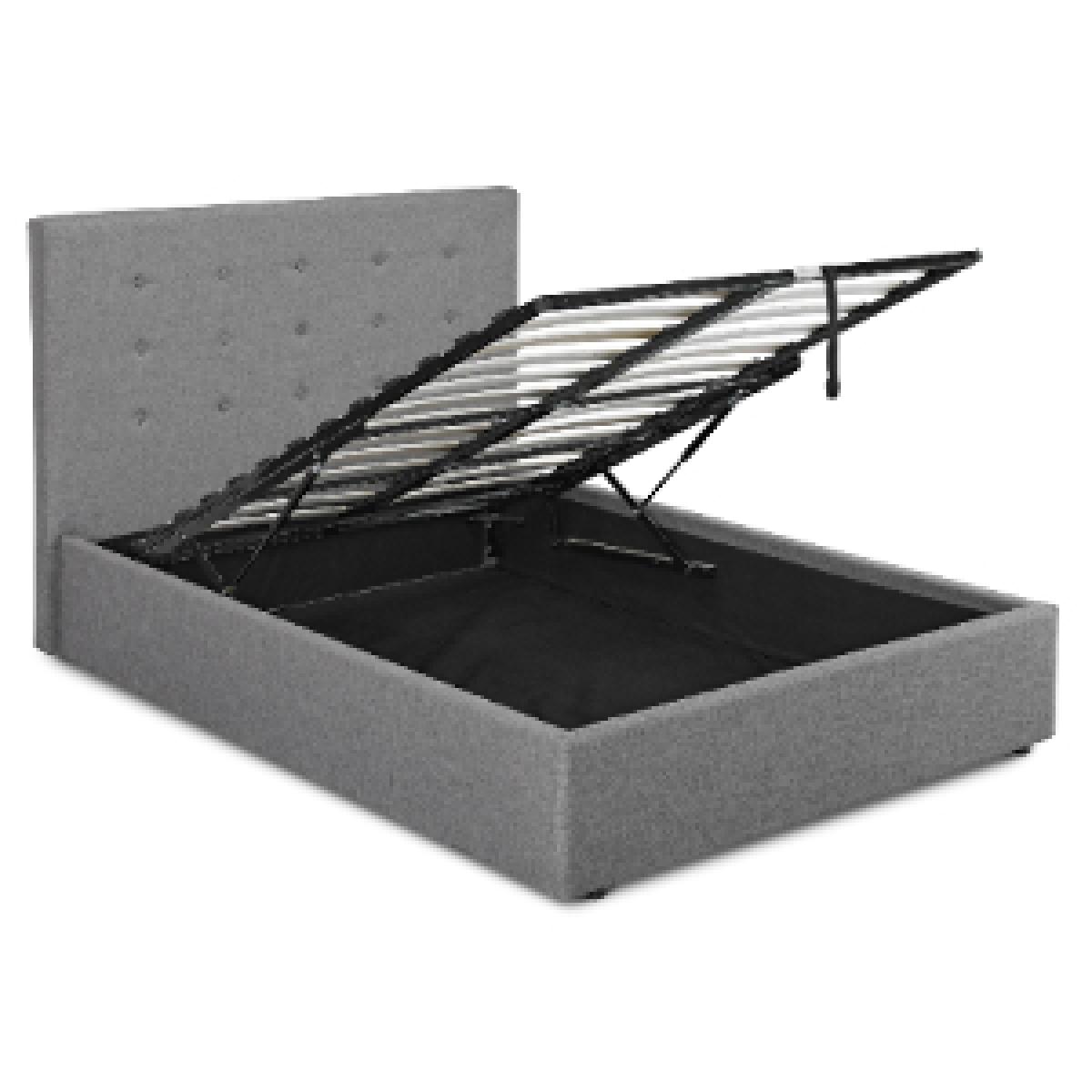 Lucy Lift Storage Bed Frame - Beige / King – image 5