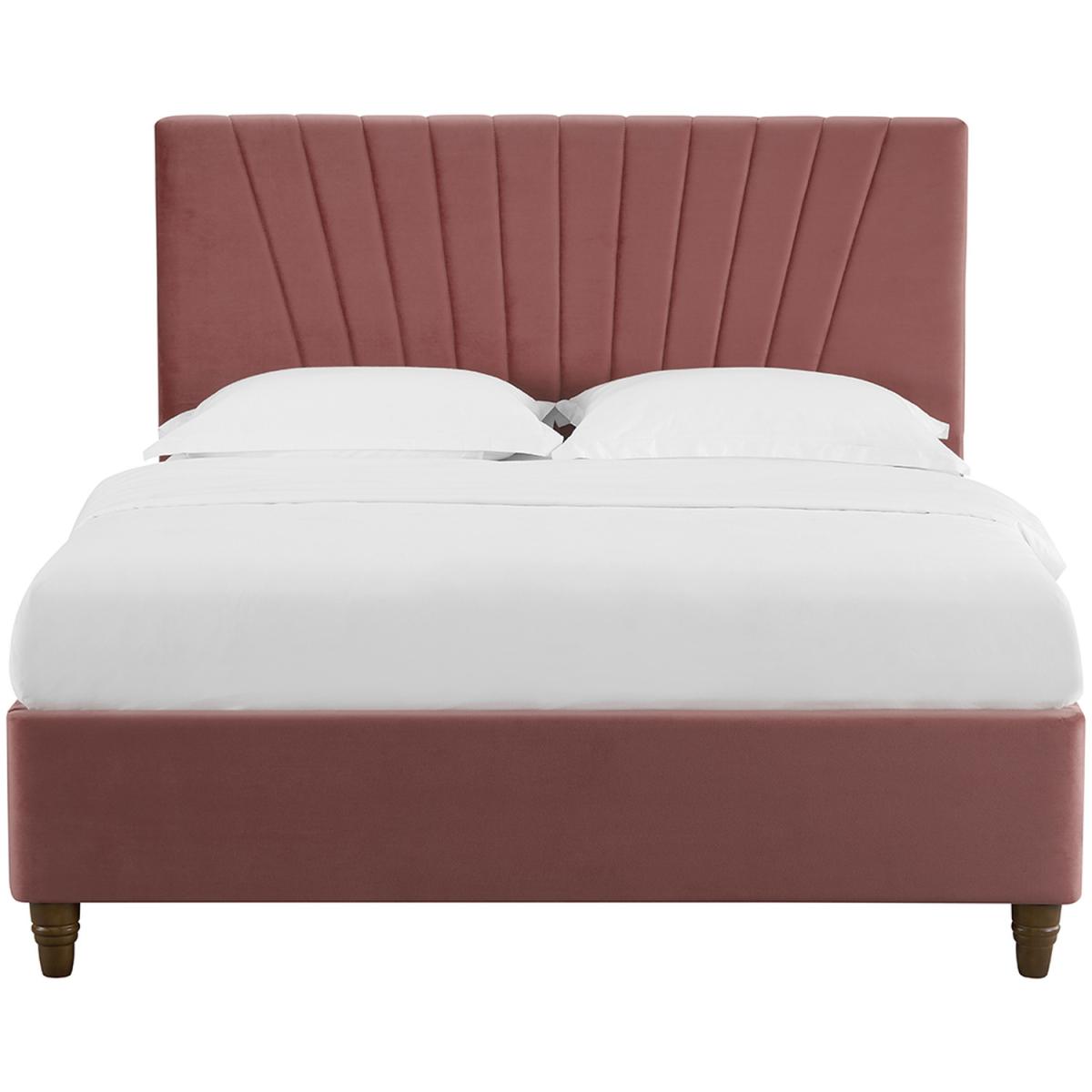 Lexie Velvet Bed Frame - Mustard / King – image 4