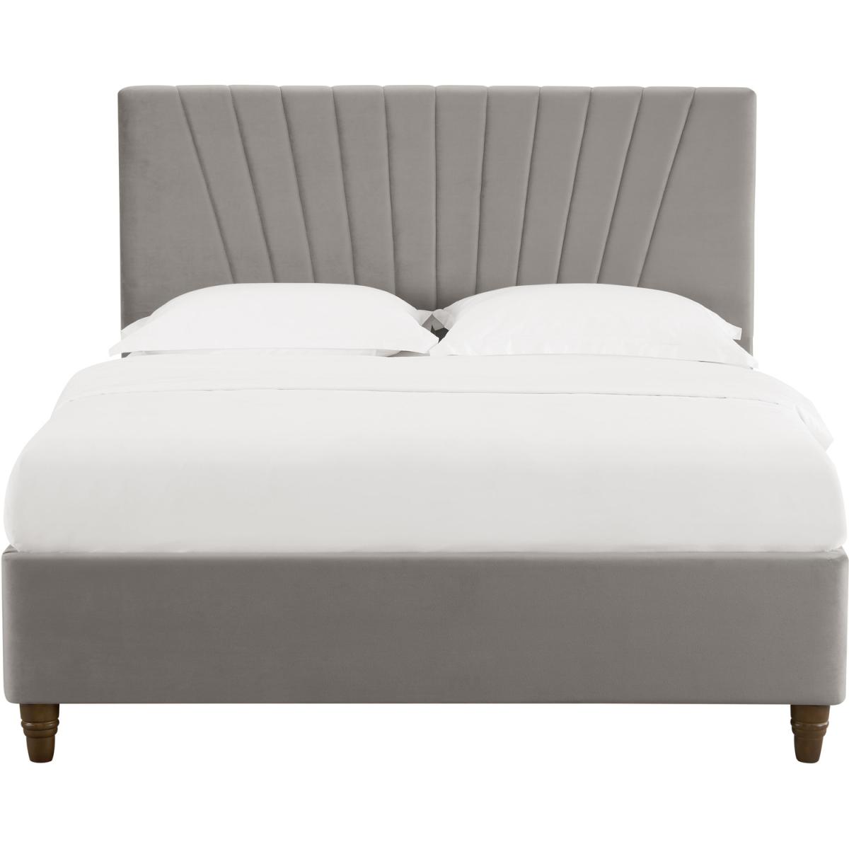 Lexie Velvet Bed Frame - Mustard / King – image 5