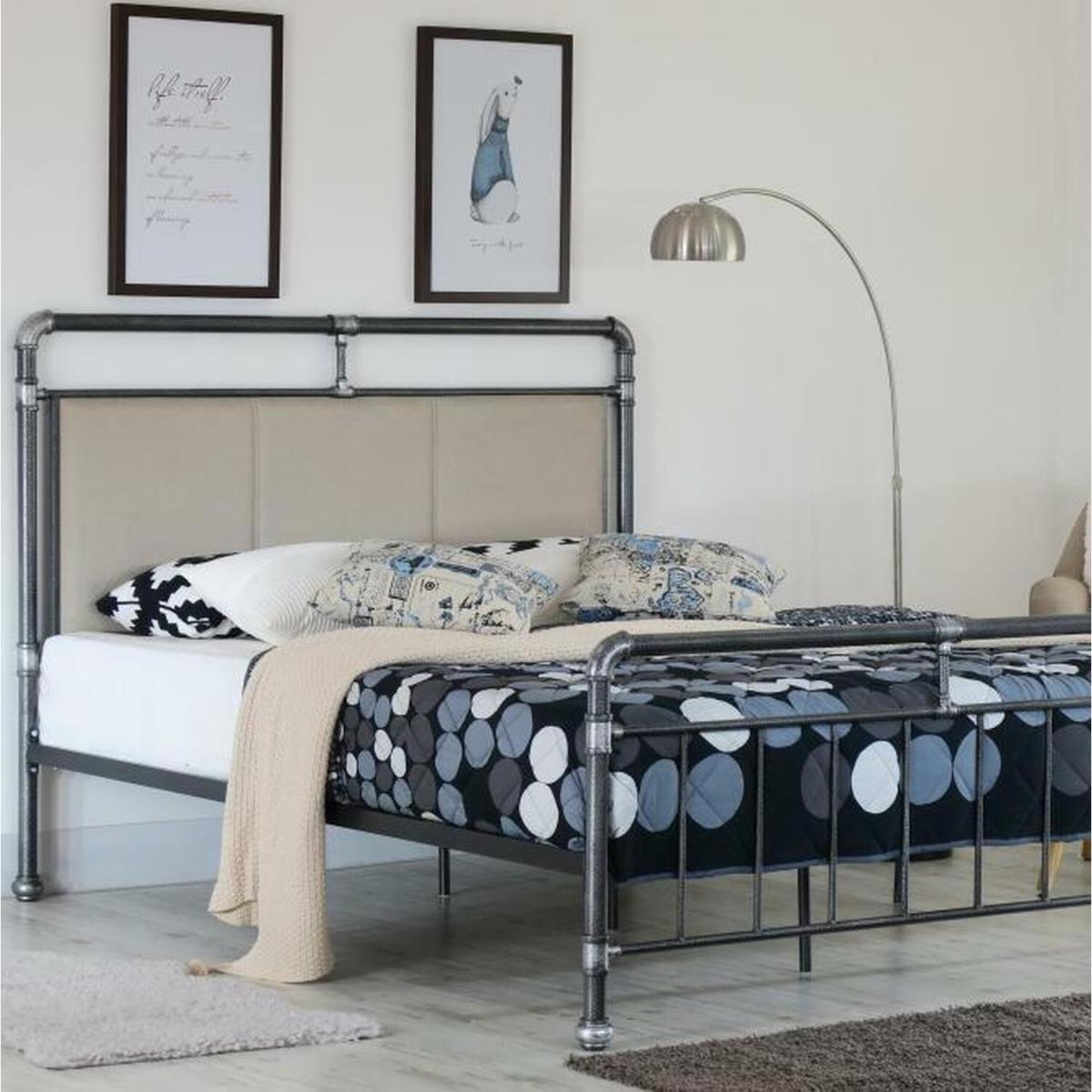 Metal Industrial Scaffold Pipe Bed Frame  - King – image 2
