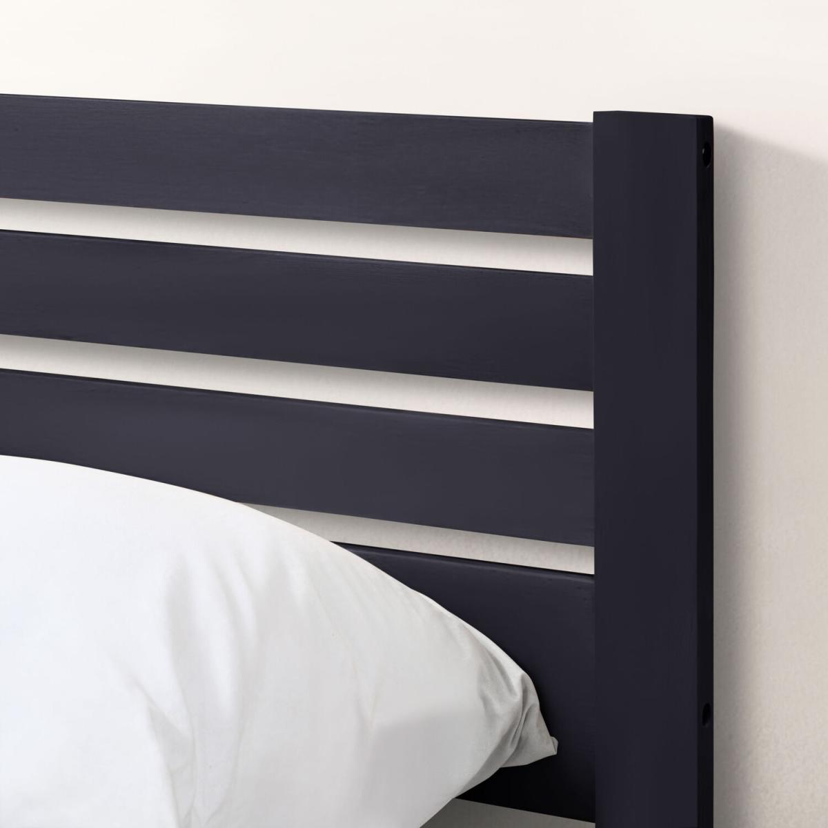 Dylan Solid Rubber Wood King Size Bed Frame - Walnut – image 12