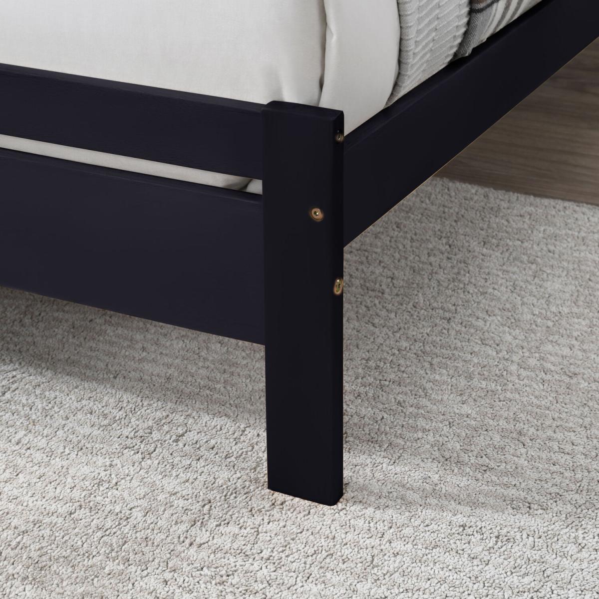 Dylan Solid Rubber Wood King Size Bed Frame - Walnut – image 13