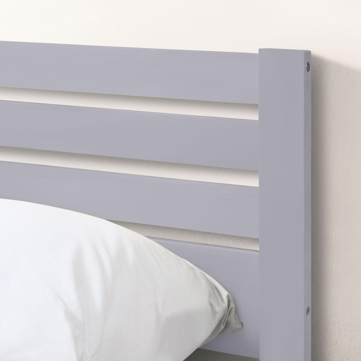 Dylan Solid Rubber Wood King Size Bed Frame - Walnut – image 17