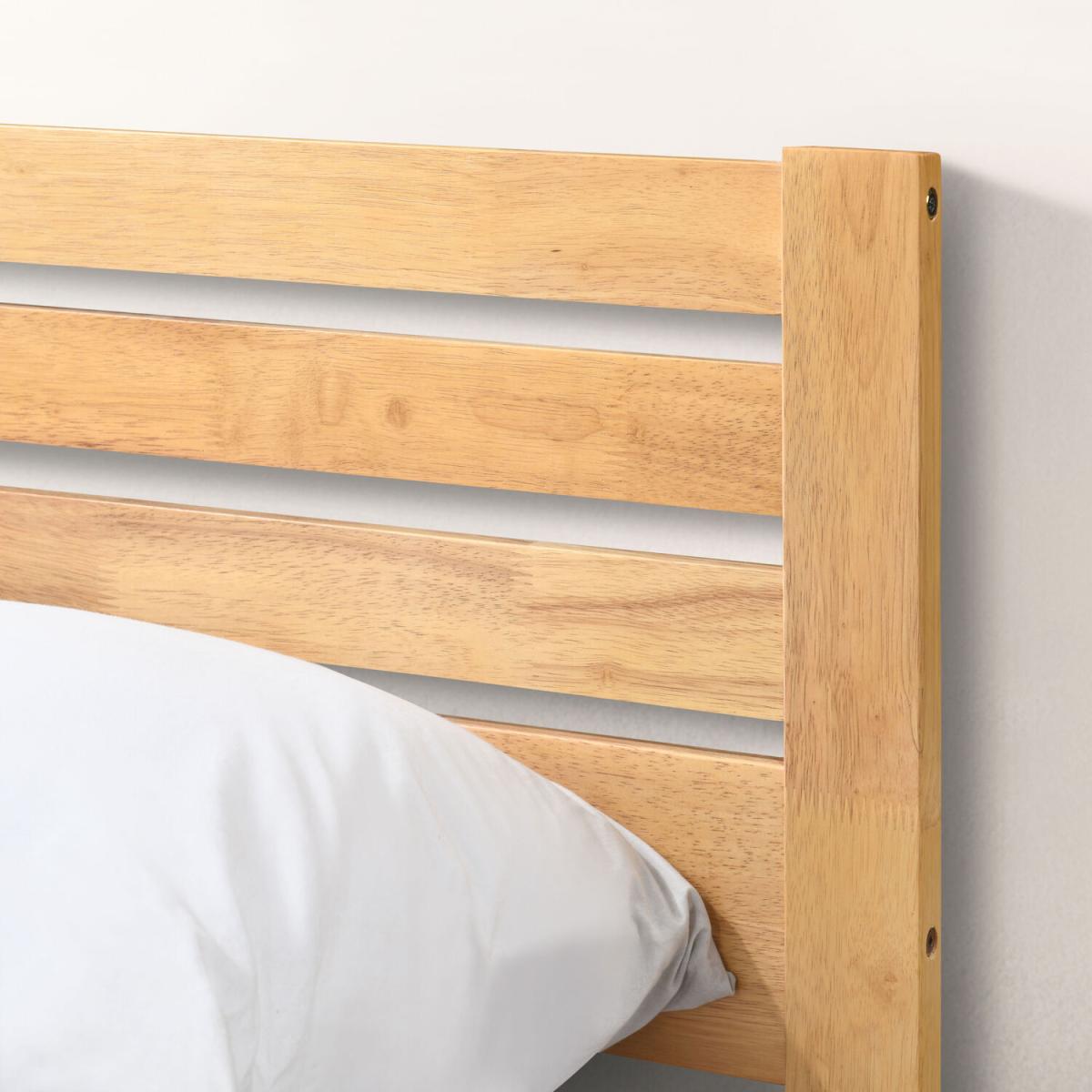 Dylan Solid Rubber Wood King Size Bed Frame - Walnut – image 4