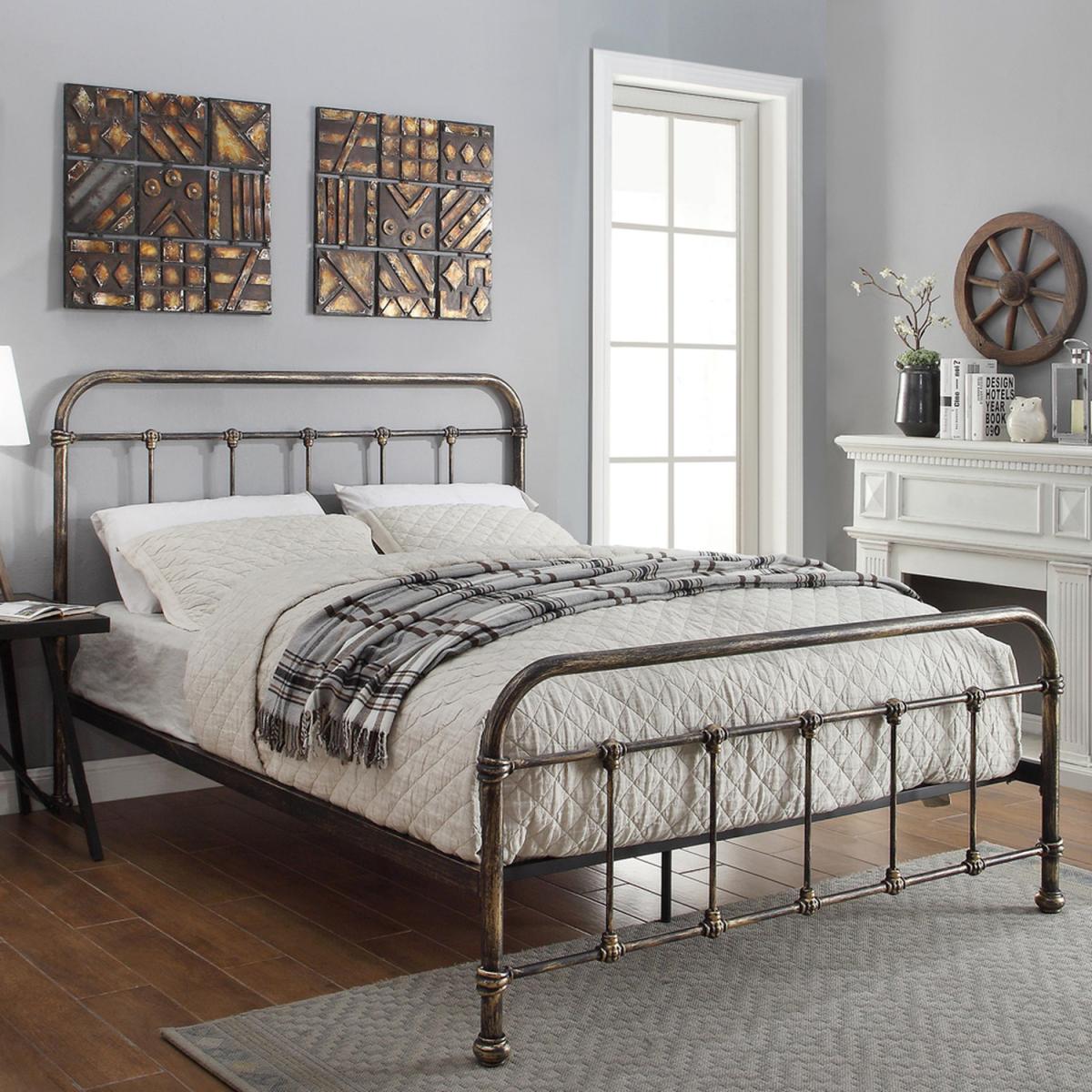 Burford Vintage Victorian Style Metal Bed Frame - Bronze / 28g – image 2