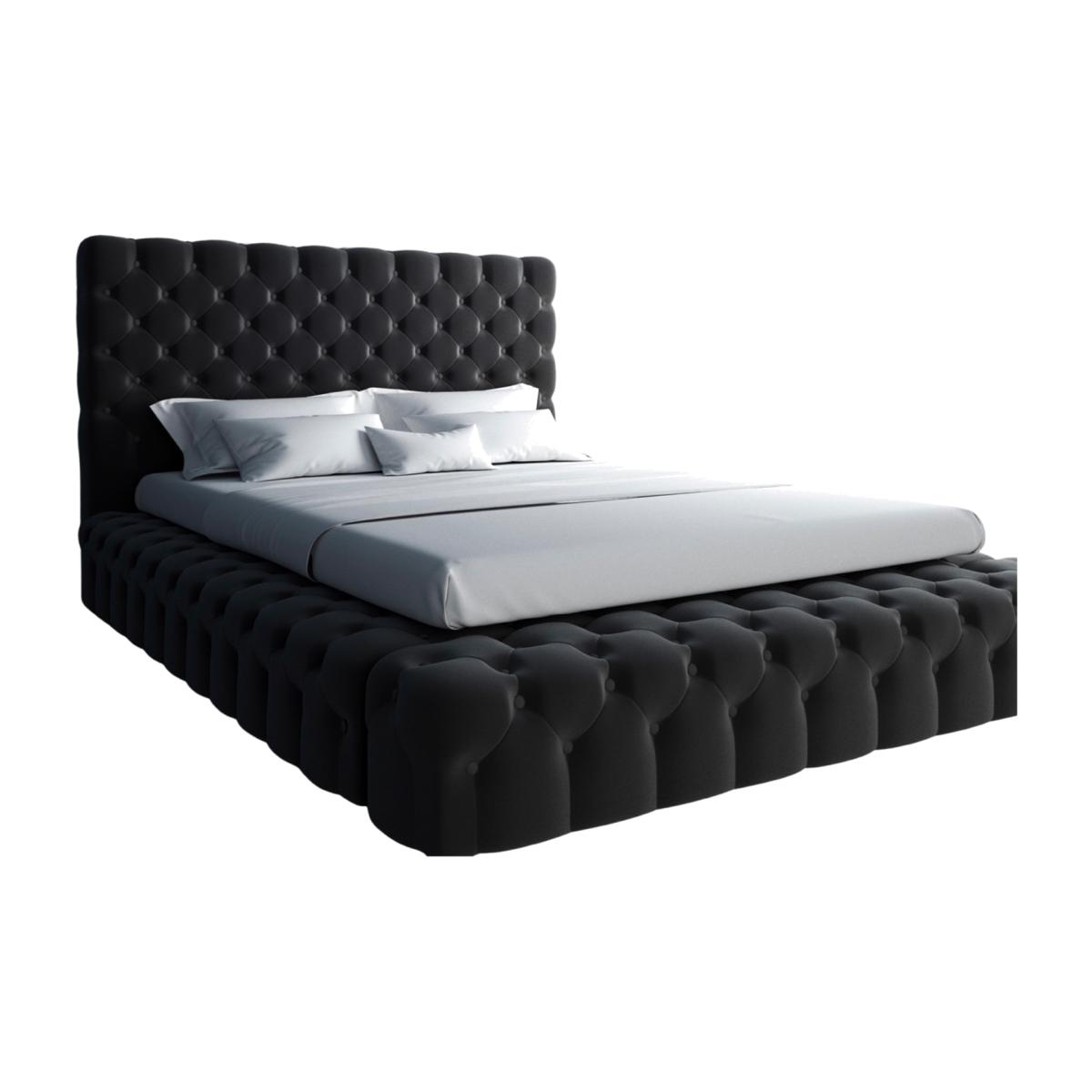 Ambassador Chesterfield Bed Frame Velvet - Grey / King / 76in