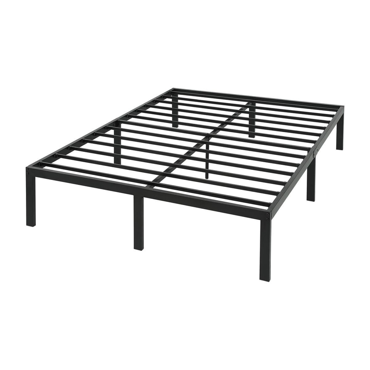Hertford Modern Low Platform Black Bed Frame - Black / King – image 1