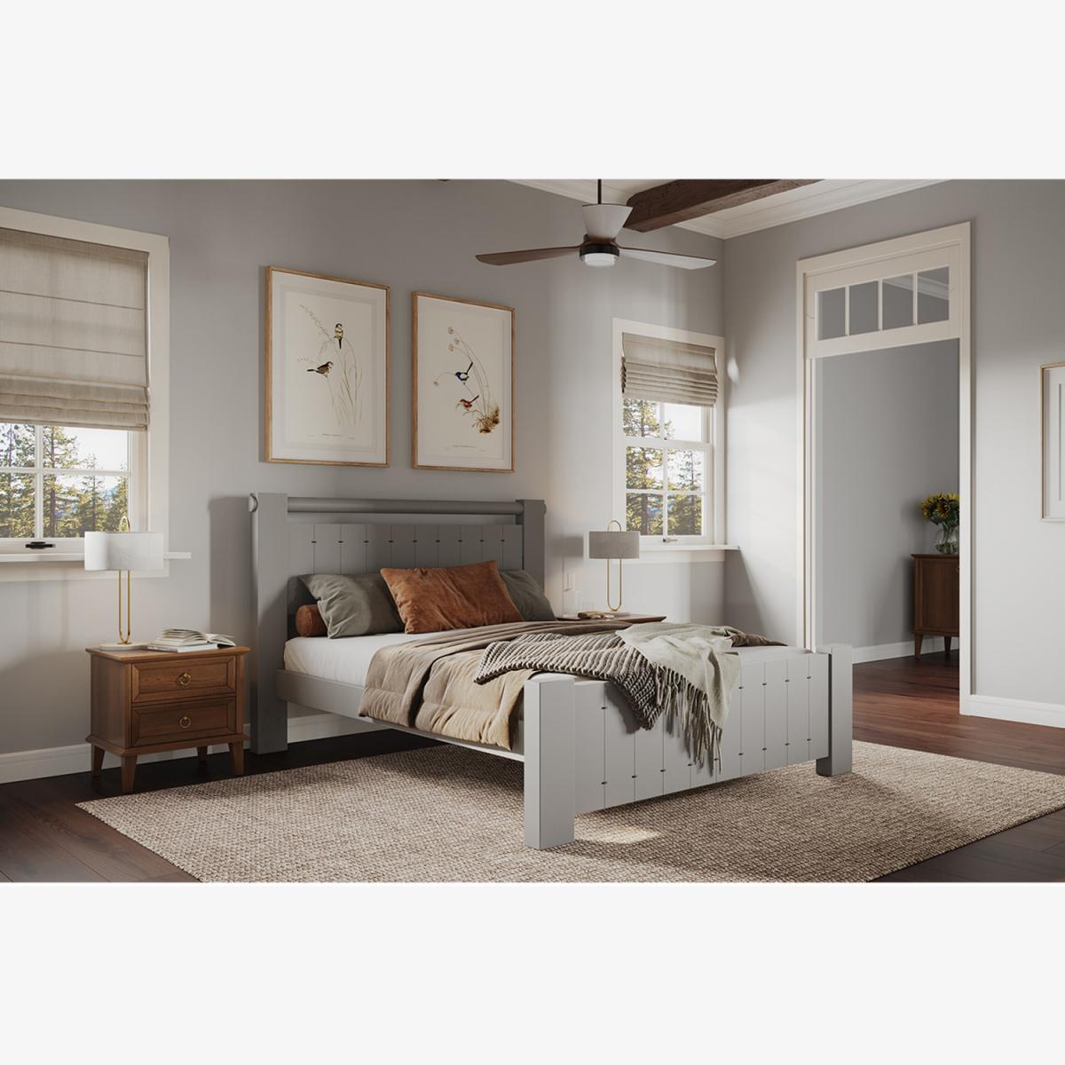 Dawson Bed Frame Grey Kingsize - Grey – image 1