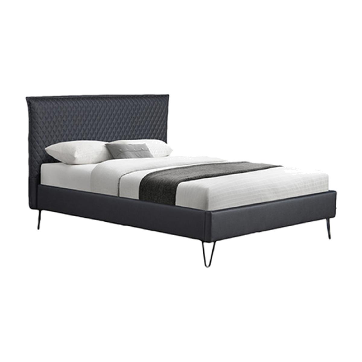 Kyra Bed Double - Dark Grey - Dark Grey / King