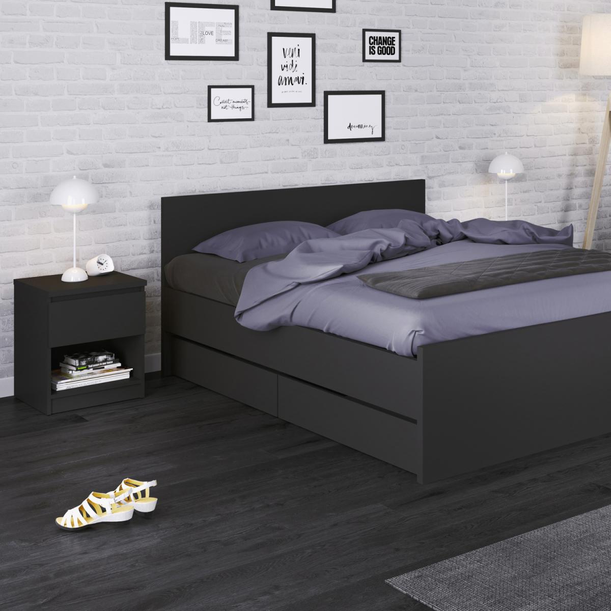 Columbia Euro King Bed  - White High Gloss – image 14