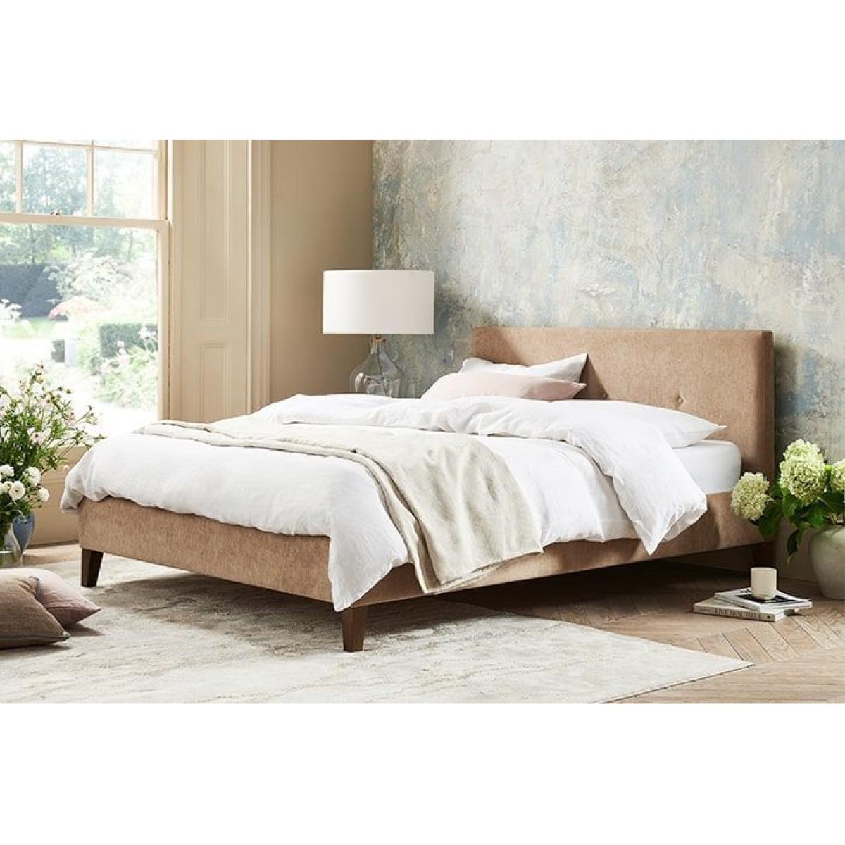 Avery 130cm King Bed in Skyfall Cotton Matt Velvet – image 3