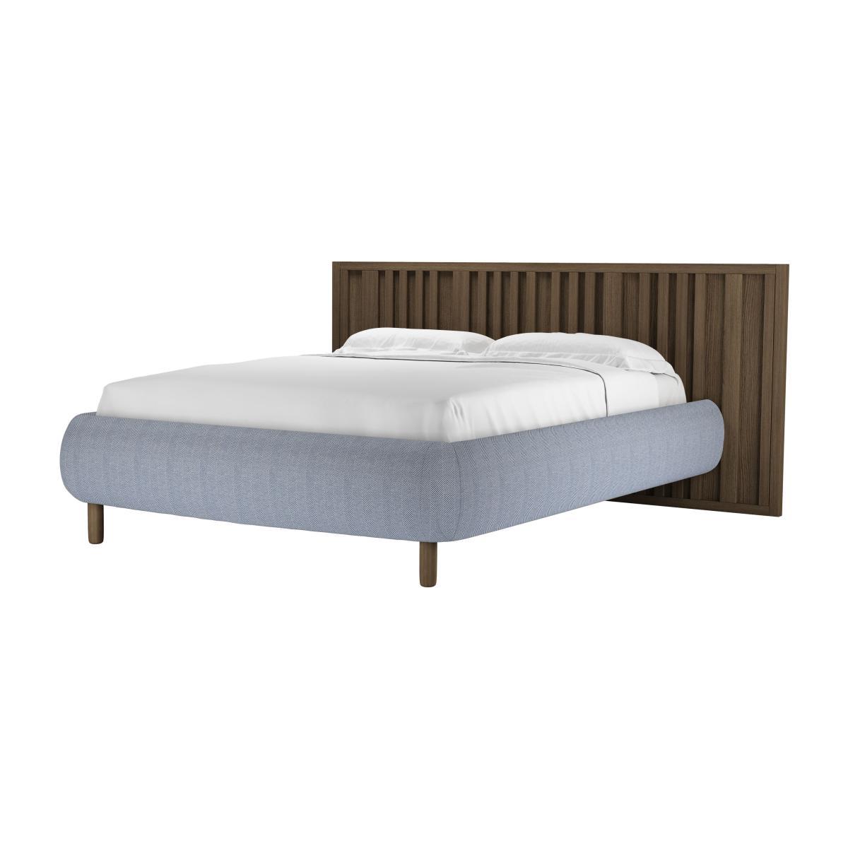 Florence King Bed in Uniform House Herringbone Weave - sofa.com – image 1