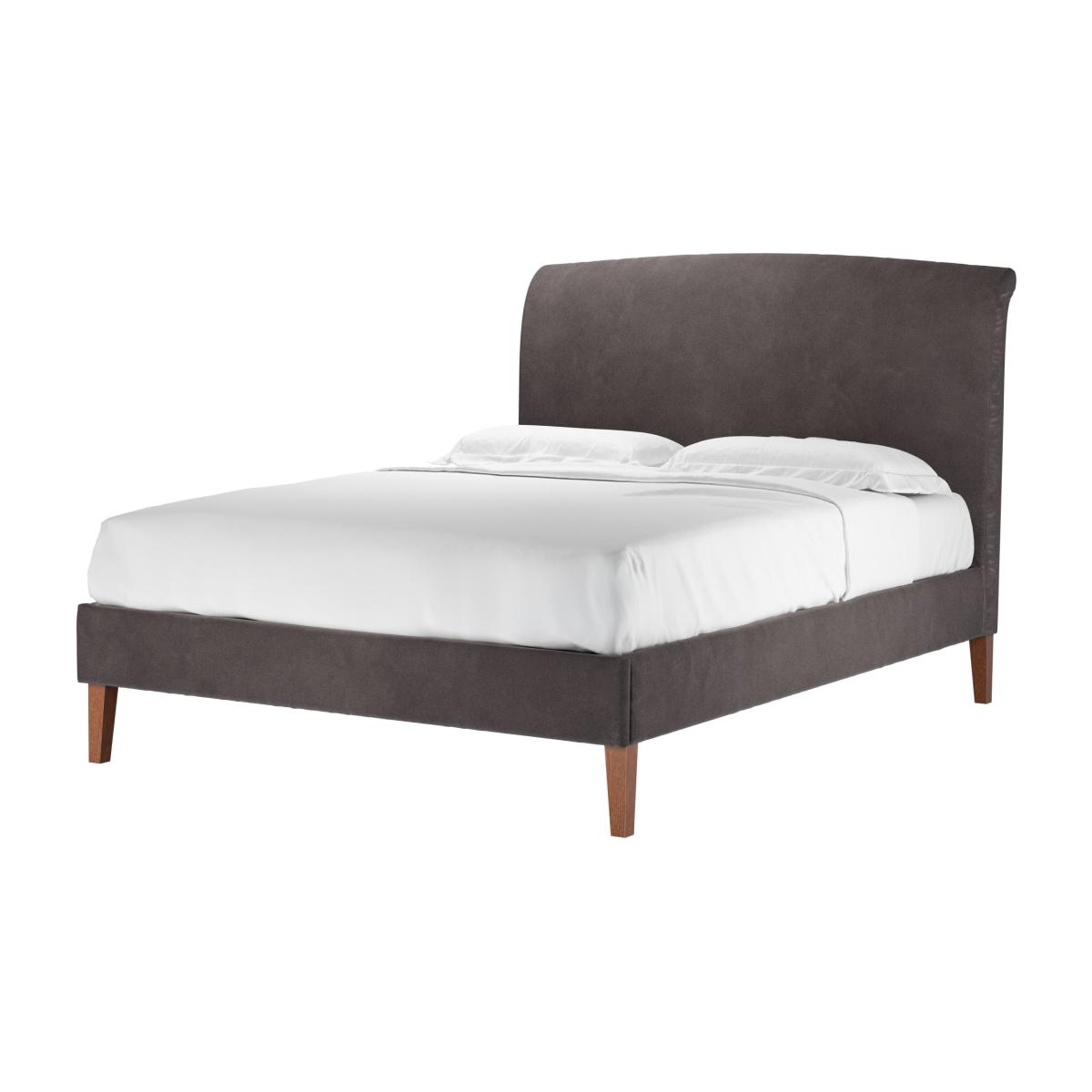 Thea King Bed in Shale Aquaclean Clever Velvet – image 1