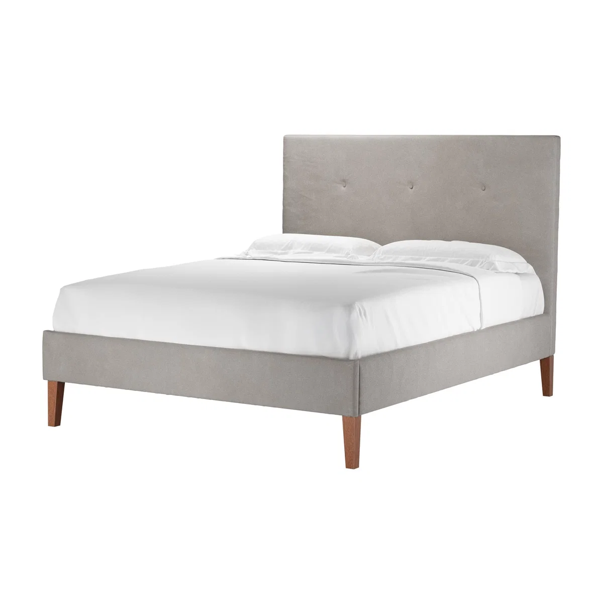 Avery 130cm King Bed in Nimbus Aquaclean Clever Velvet – image 1