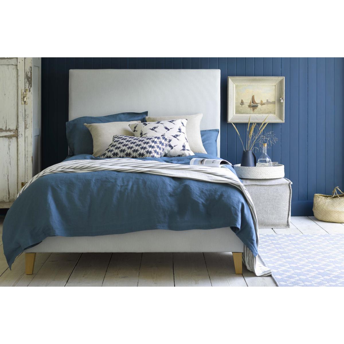 Harlow 150cm King Bed in Hydrangea Highland Tweed - sofa.com – image 2