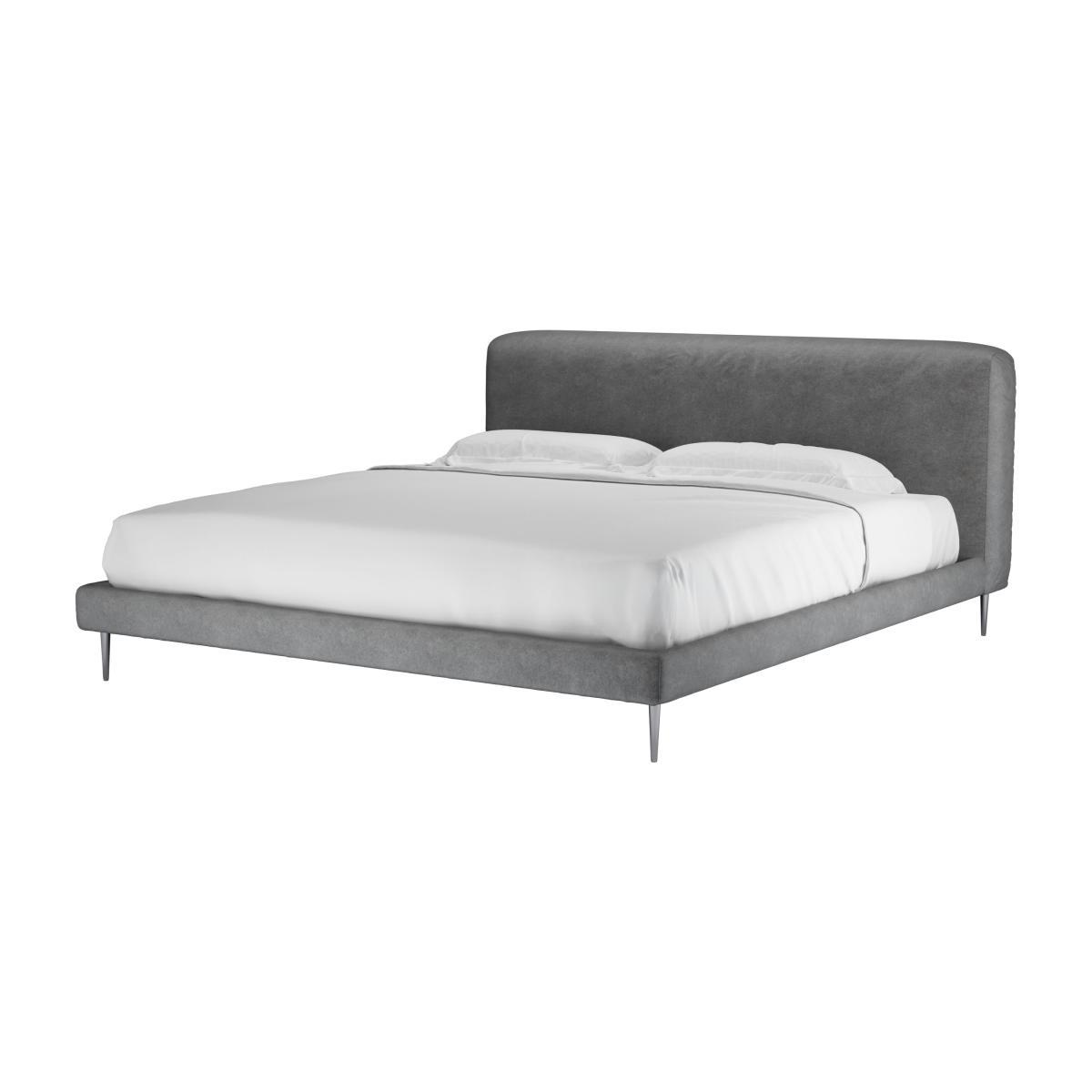 Lucy Super King Bed in Earl Grey Smart Velvet - sofa.com – image 1