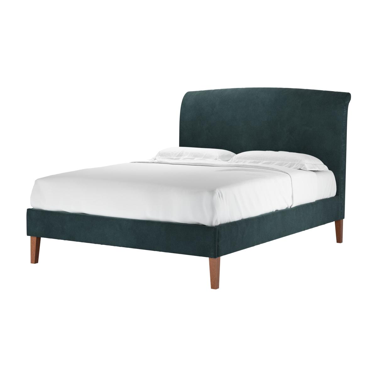 Thea King Bed in Deep Forest Aquaclean Clever Velvet – image 1