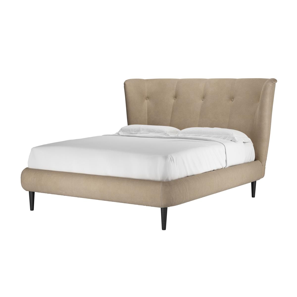 Audrey King Bed in Fawn Aquaclean Clever Velvet – image 1