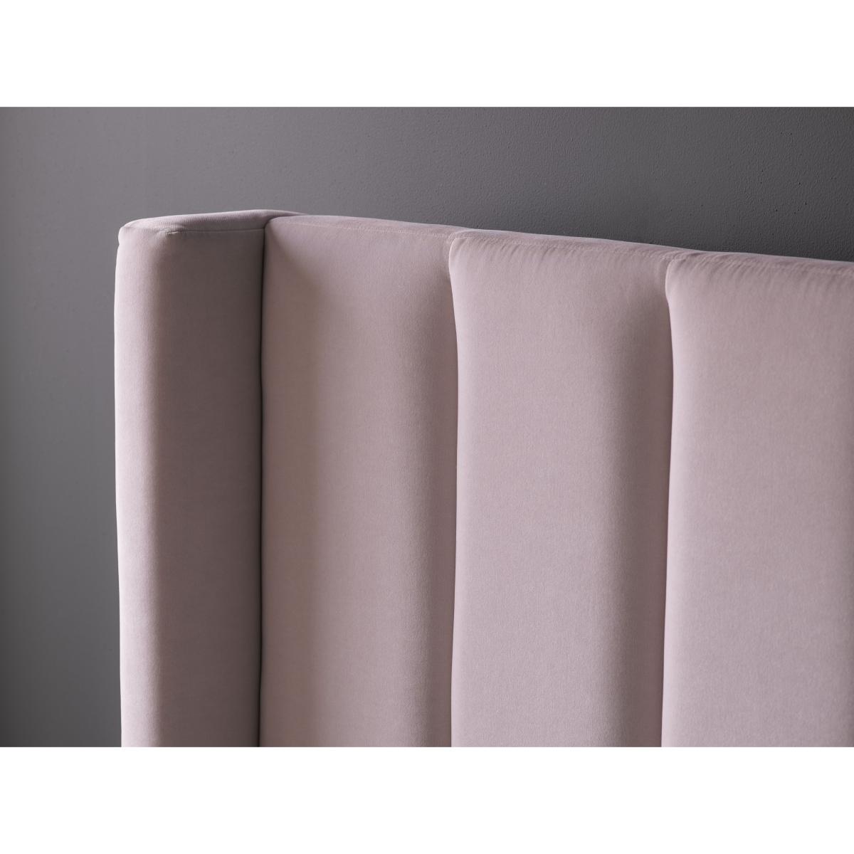Cleo King Bed in Grey Marl Highland Tweed - sofa.com – image 2