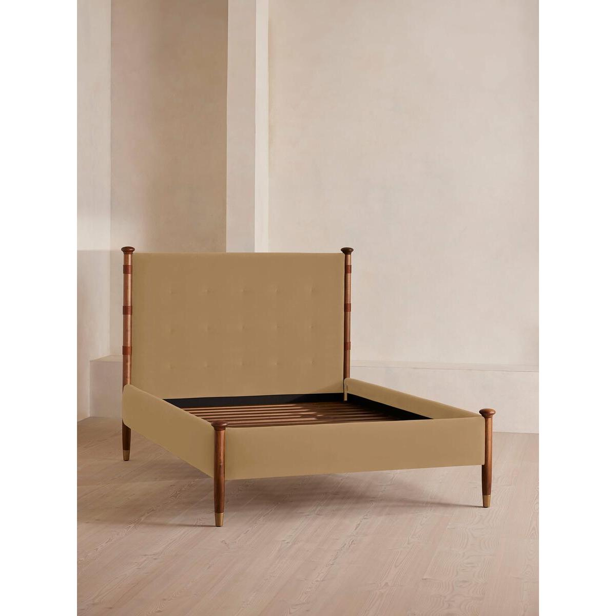 Paolo Bed, King, Velvet, Camel – image 3