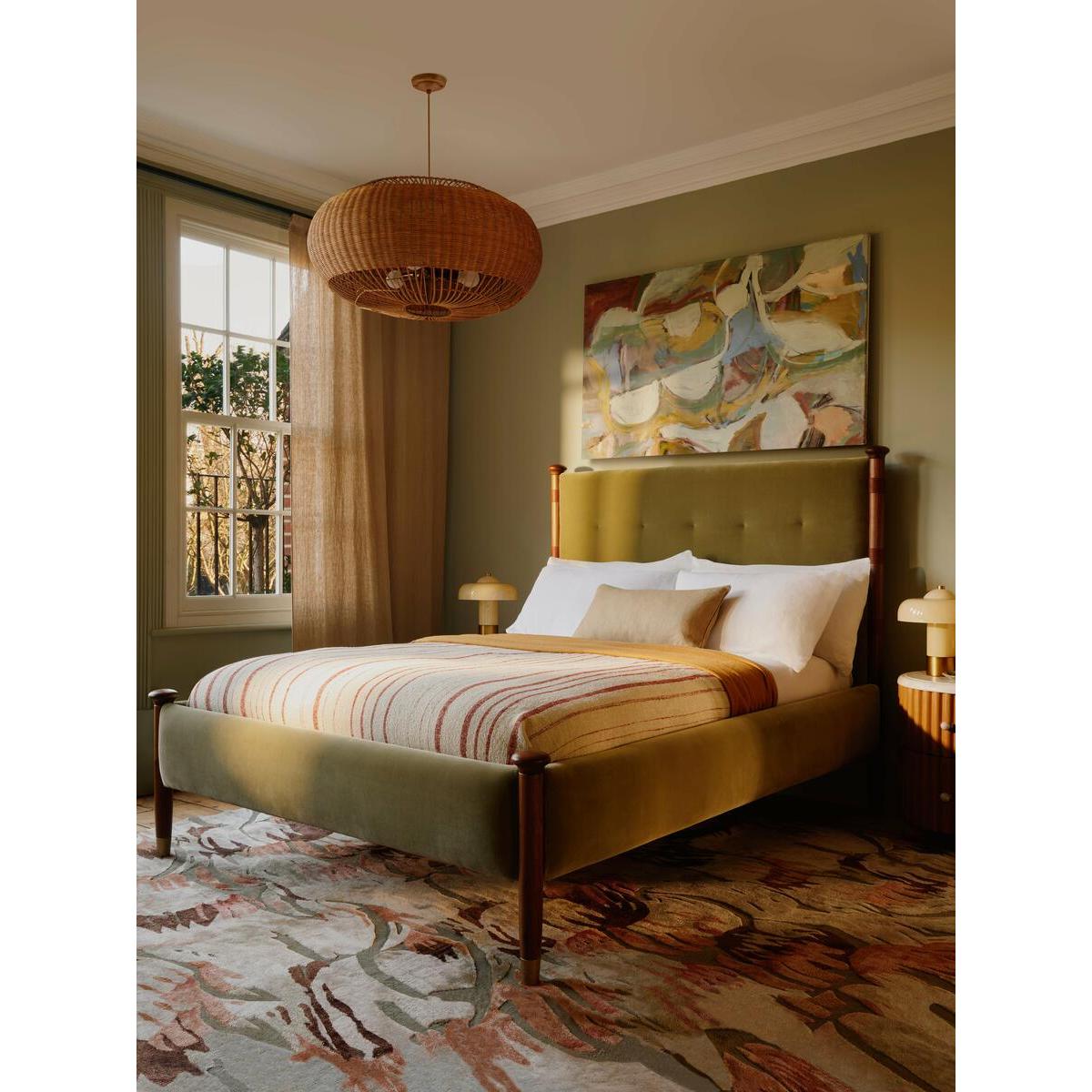 Paolo Bed, King, Velvet, Lichen UK – image 4