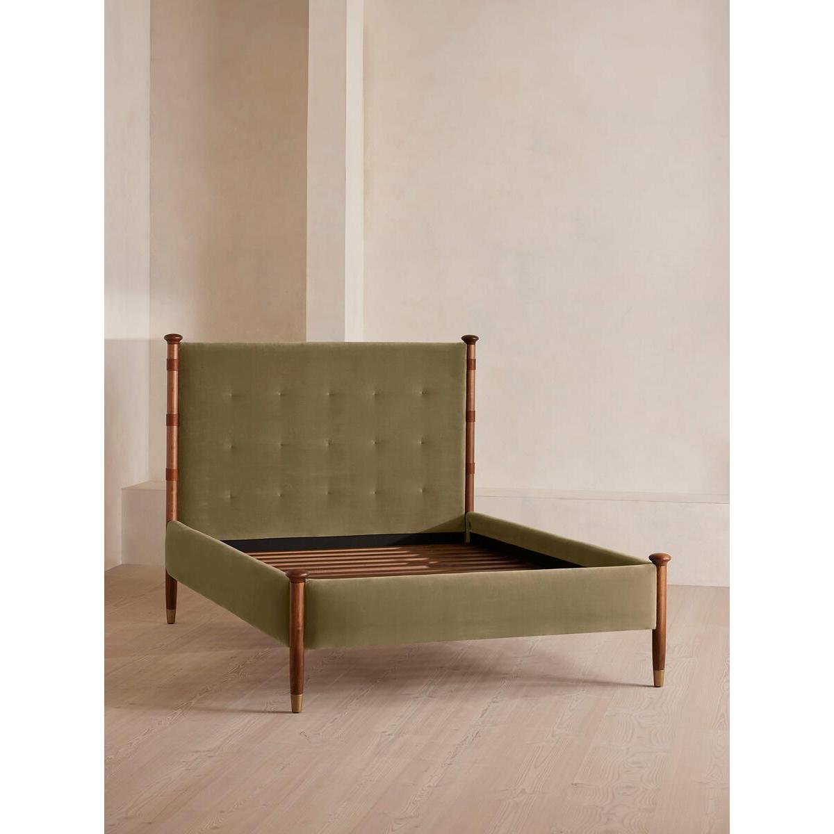 Paolo Bed, King, Velvet, Lichen UK – image 5