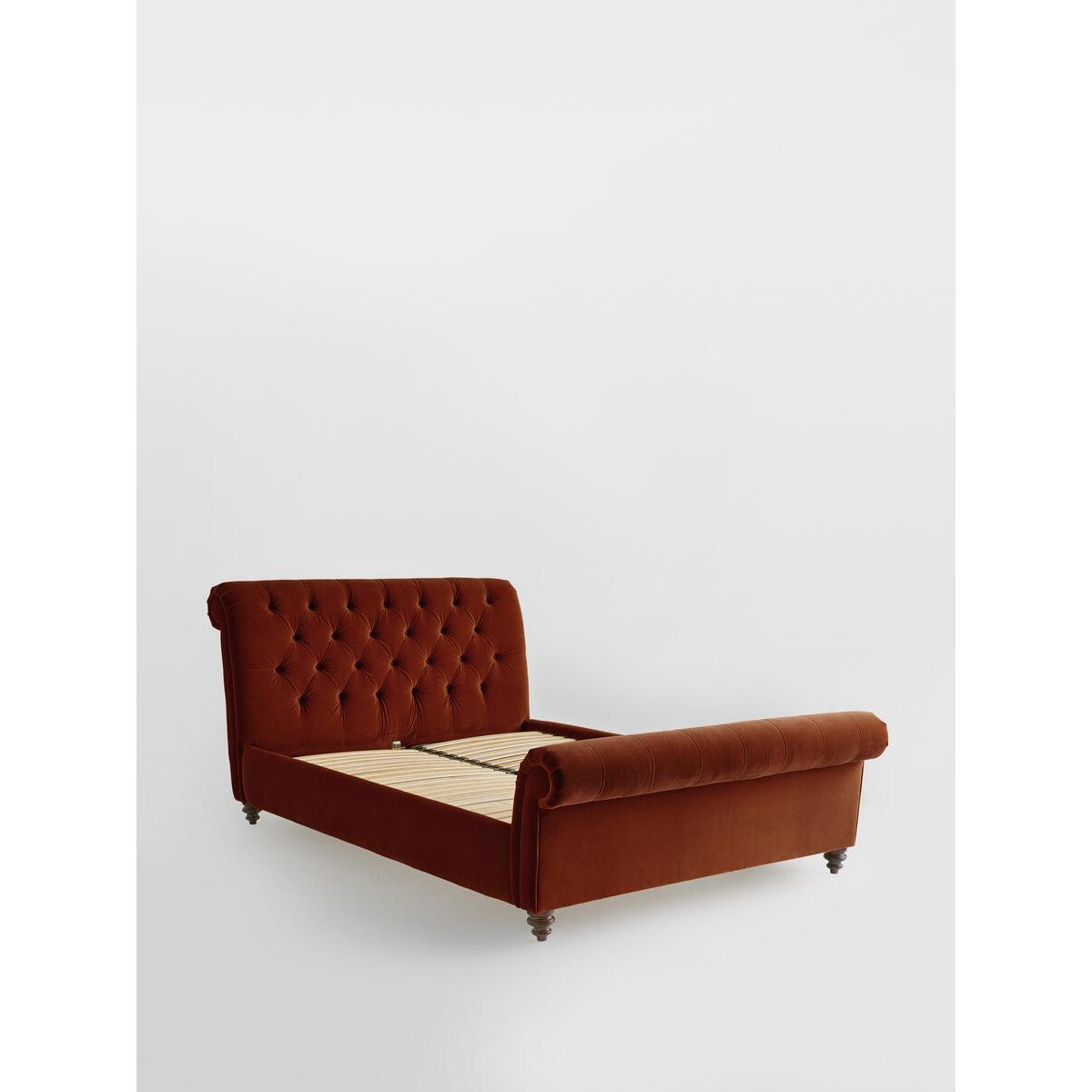 Foxcote Bed, King, Velvet Rust – image 3