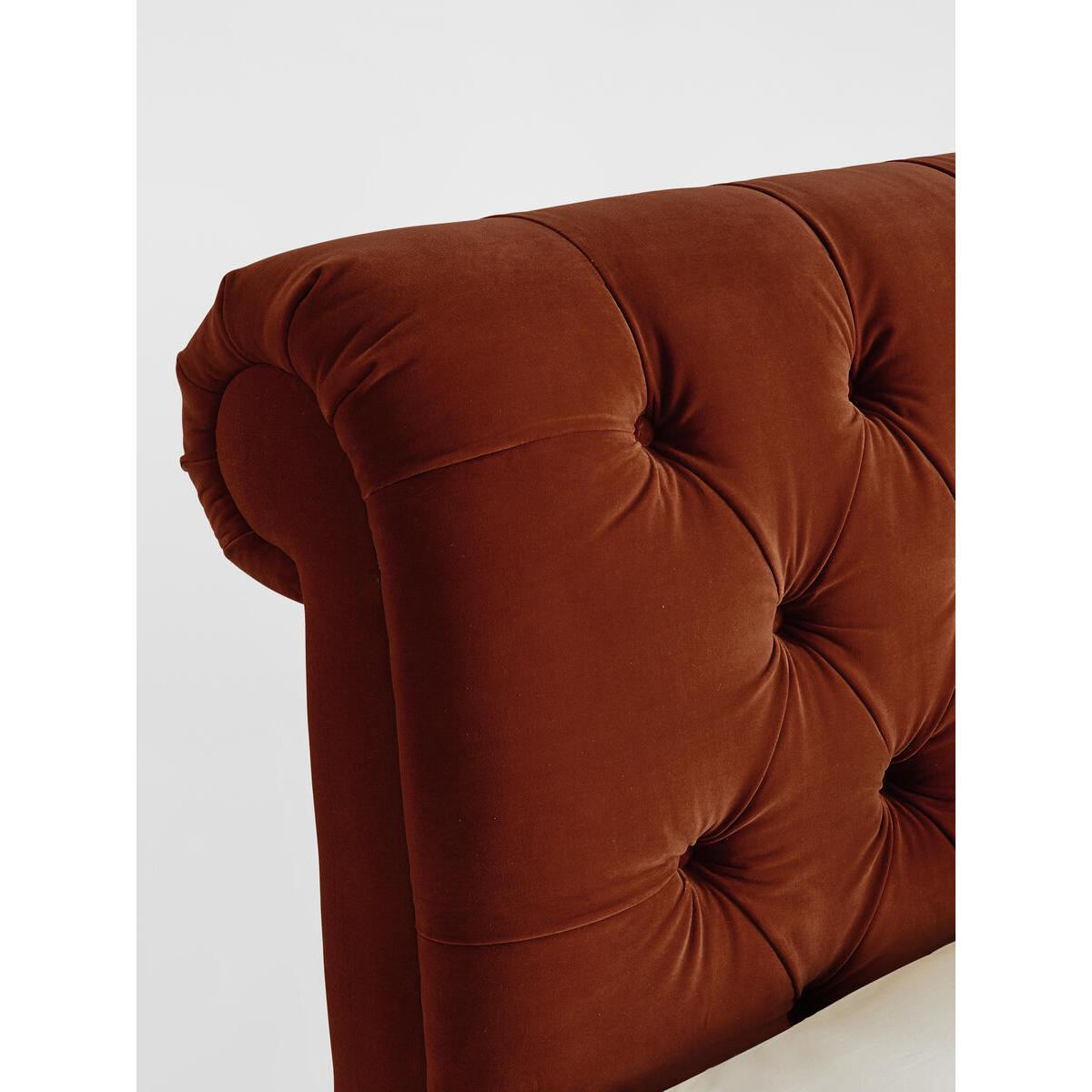 Foxcote Bed, King, Velvet Rust – image 4