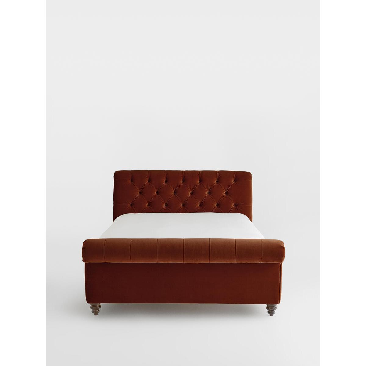 Foxcote Bed, King, Velvet Rust – image 1