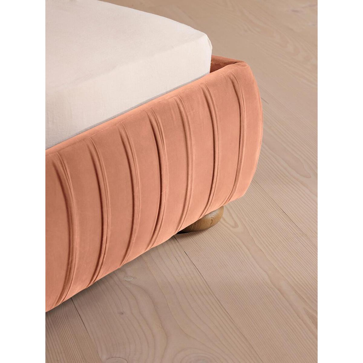 Vivienne Bed, King, Velvet, Antique Rose – image 5