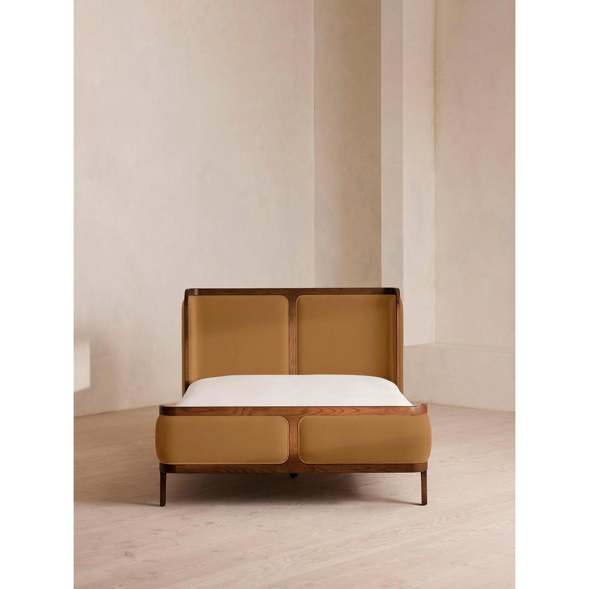 Belsa Bed, King, Velvet, Mustard – image 2