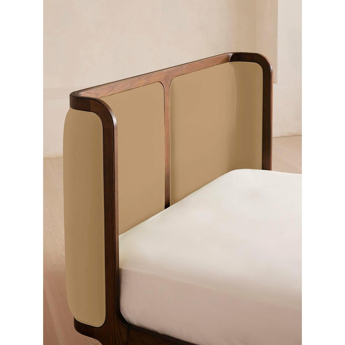 Belsa Bed, King, Velvet, Camel – image 5