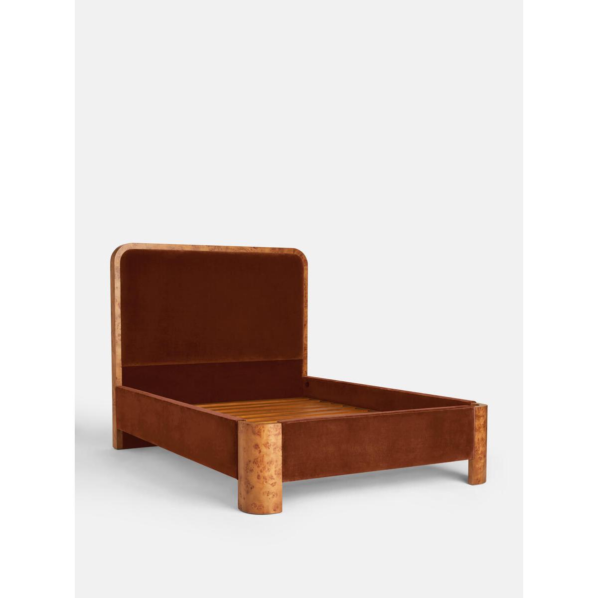 Tremont Bed, King, Velvet, Rust – image 4