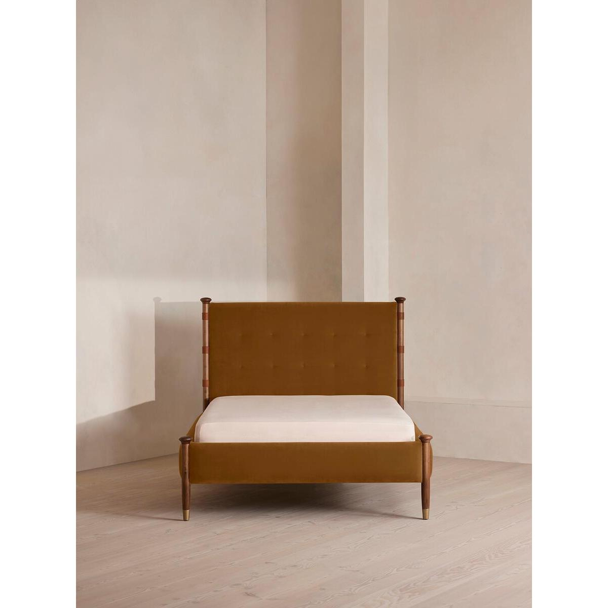 Paolo Bed, King, Velvet, Mustard – image 2