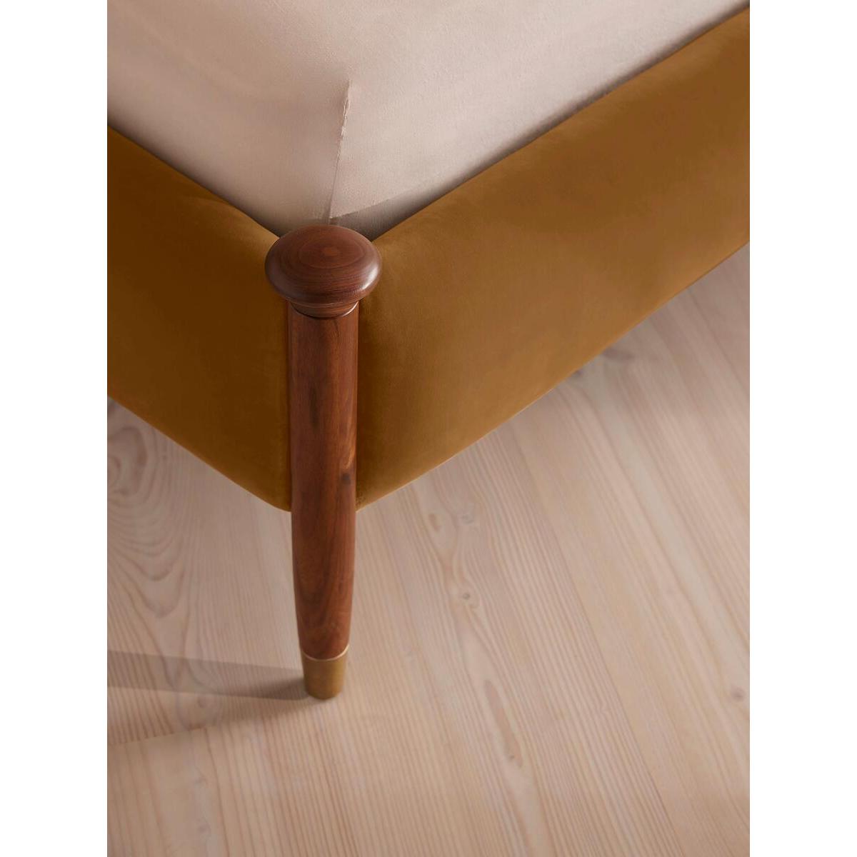 Paolo Bed, King, Velvet, Mustard – image 6
